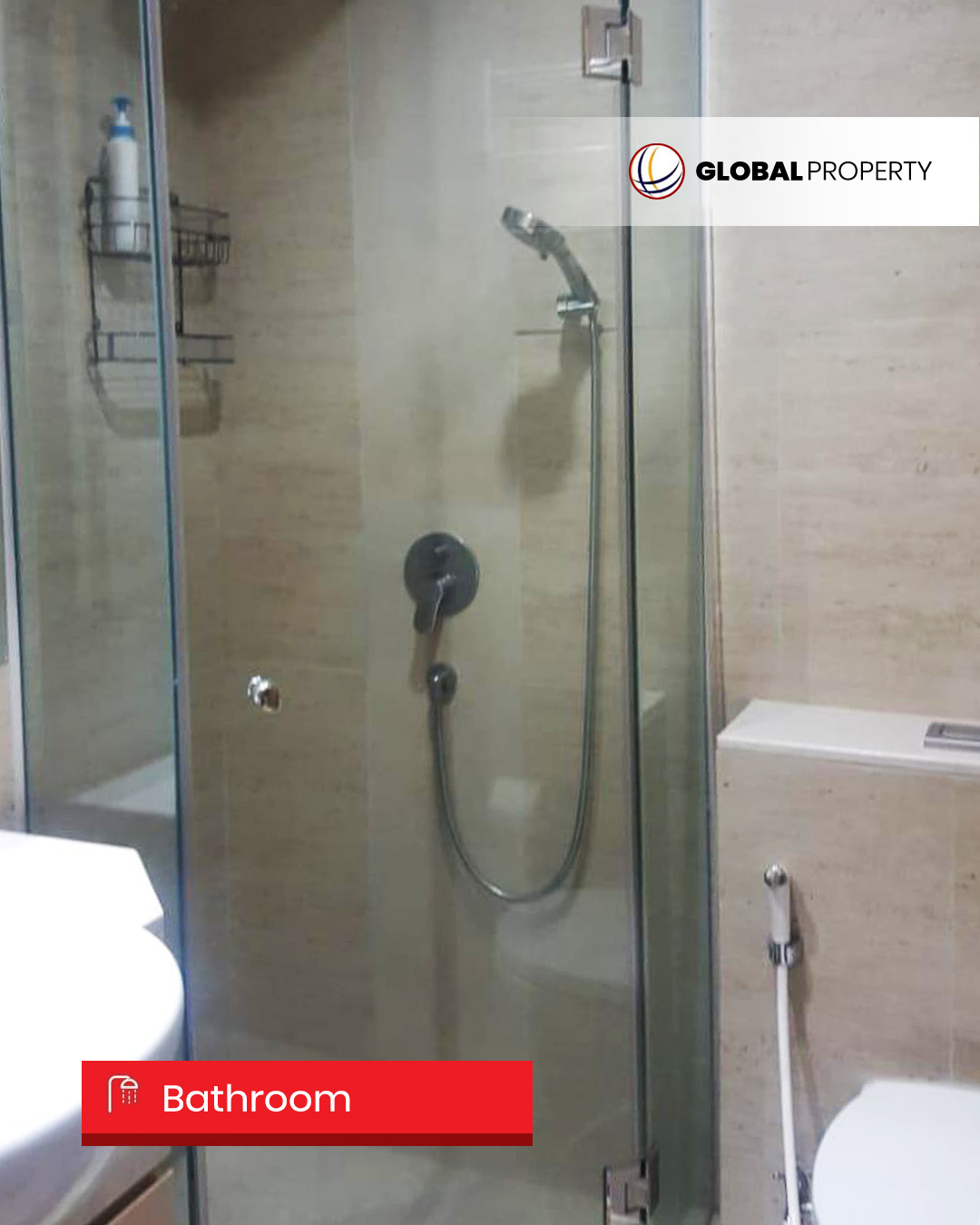 Bathroom Disewa 80jt pertahun, Taman Anggrek Residences, 1 Bedroom, Fully Furnished