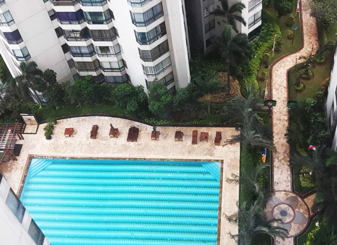 Dijual 2.3M, 3 Bedroom, Taman Anggrek Condominium Fully Furnished, Pool View