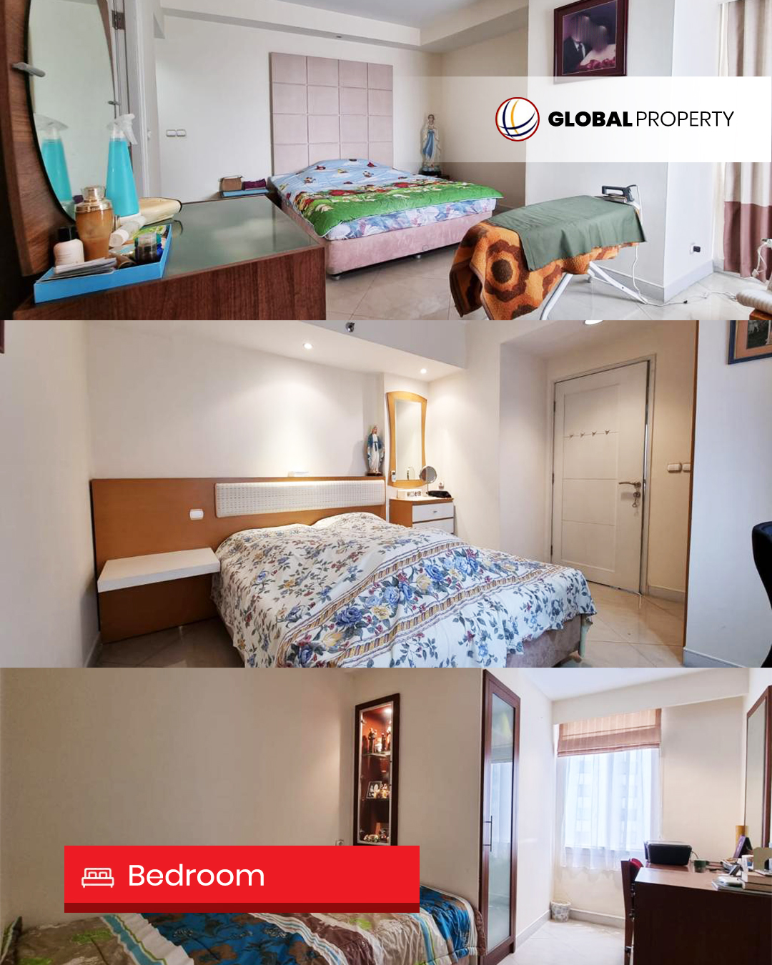 2 Bedrooms Disewa Termurah 180jt pertahun Fully Furnished, 3 Bedroom, Taman Anggrek Condominium