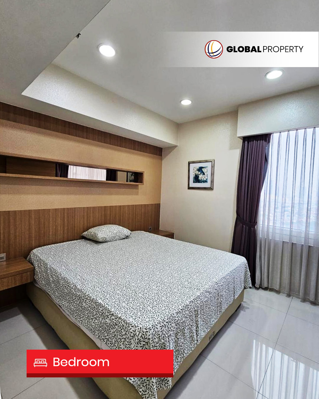 2 Bedrooms Disewa 150jt pertahun, Taman Anggrek Condominium 2 Bedroom, Fully Furnished, Middle Floor