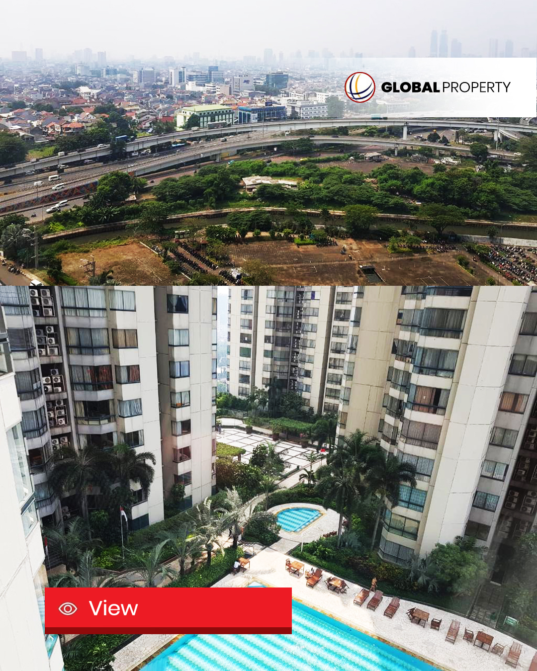 3 View Disewa Termurah 180jt pertahun Fully Furnished, 3 Bedroom, Taman Anggrek Condominium