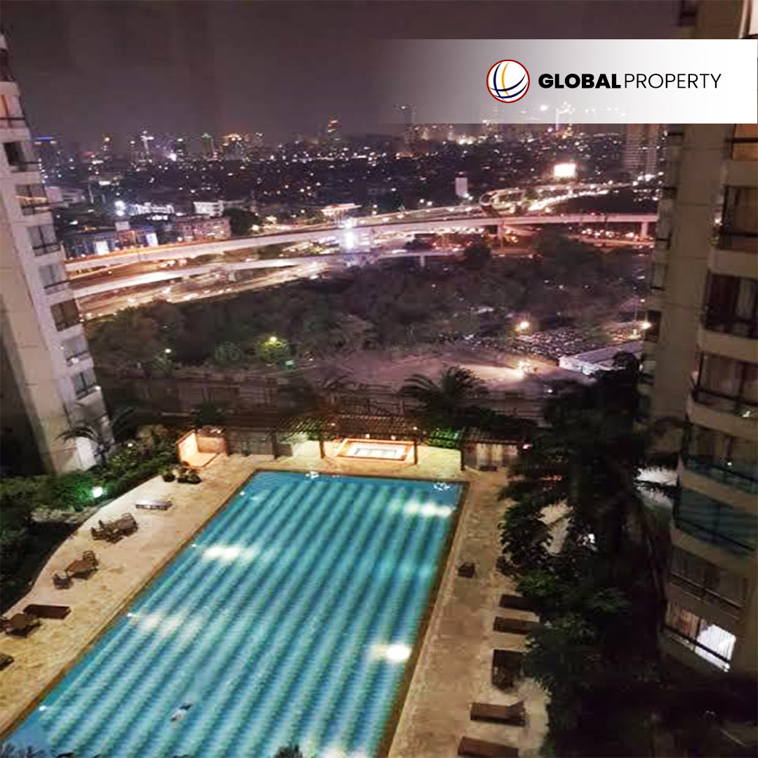 5 Pool Disewa Termurah 180jt pertahun Fully Furnished, 3 Bedroom, Taman Anggrek Condominium