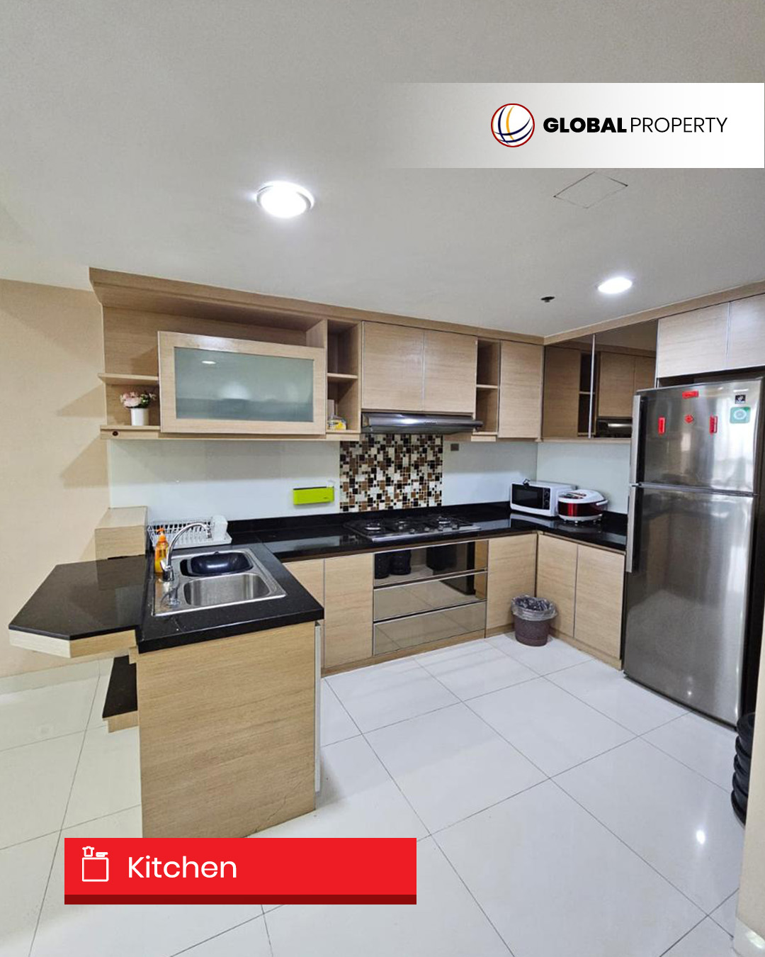 Kitchen set Disewa 150jt pertahun, Taman Anggrek Condominium 2 Bedroom, Fully Furnished, Middle Floor