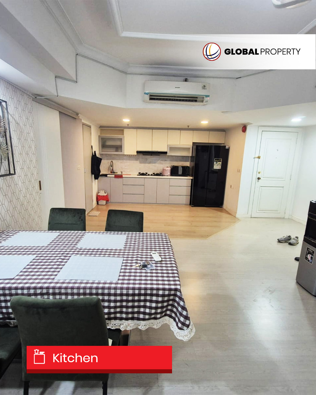 2 Kitchen set Disewa 145jt, Taman Anggrek Condominium 2 Bedroom, Fully Furnished, Middle Floor