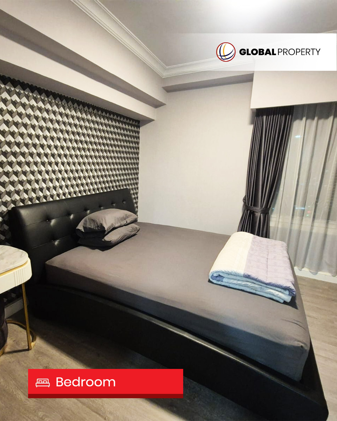 3 Bedrooms Disewa 145jt, Taman Anggrek Condominium 2 Bedroom, Fully Furnished, Middle Floor