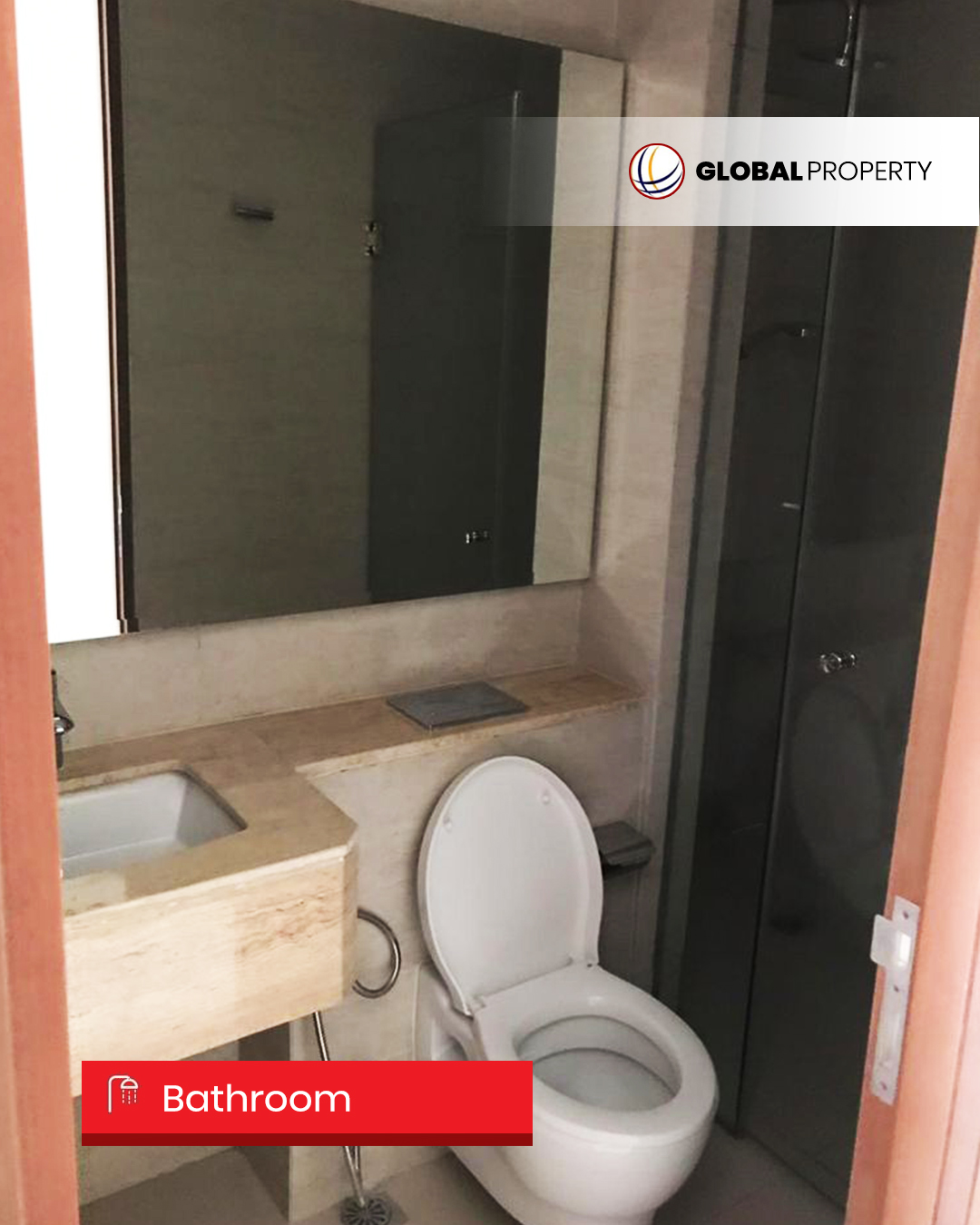 Bathroom1 Dijual 2.8 milyar, Fully Furnished 2 Bedroom, Taman Anggrek Residences, Pool View