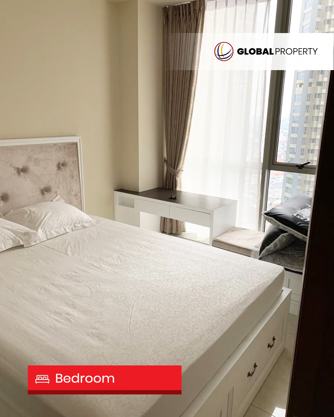 Bedrooms1 Dijual 2.8 milyar, Fully Furnished 2 Bedroom, Taman Anggrek Residences, Pool View