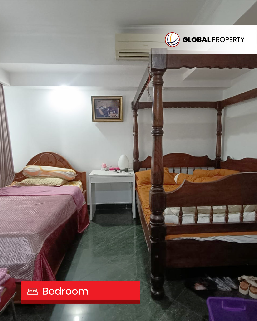 Bedrooms1 Dijual 2.5M, Fully Furnished, 3 Bedroom, Low Floor, Taman Anggrek Condominium