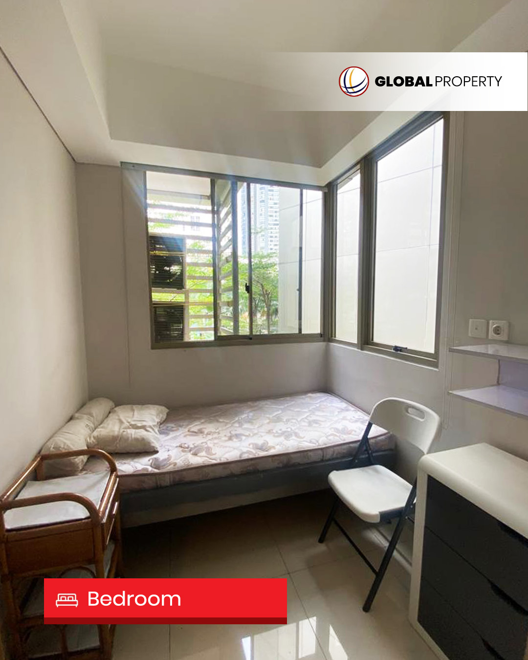 Disewa 80jt pertahun, Taman Anggrek Residences, Fully Furnished 2 Bedroom, Pool View