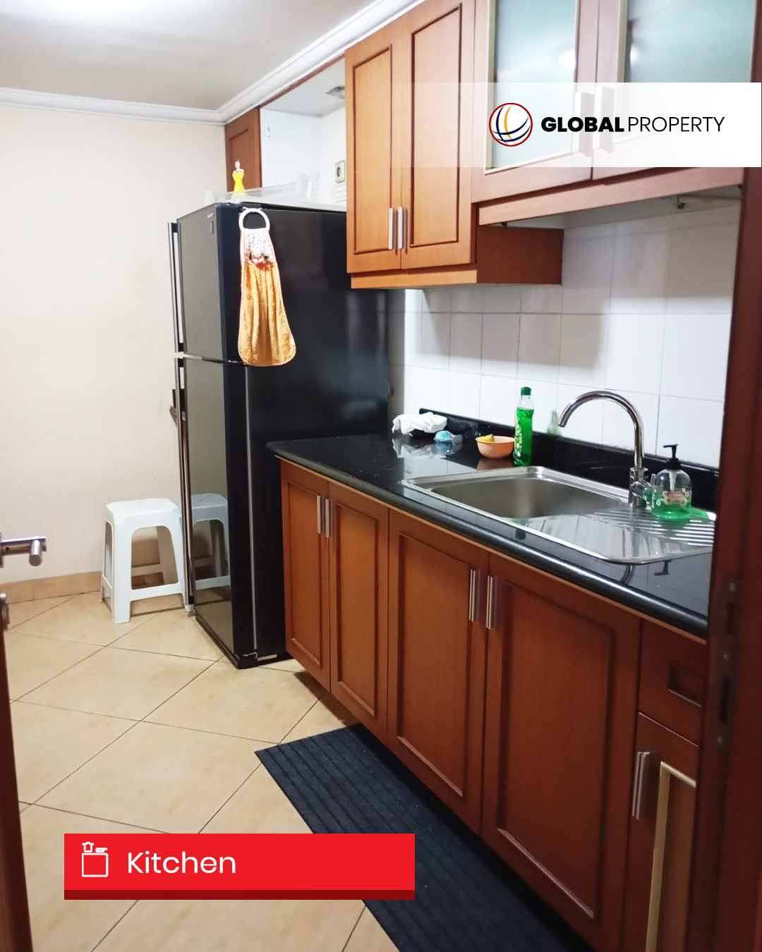 Kitchen set Disewa 225jt, Taman Anggrek Condominium, Fully Furnished 3 Bedroom, City View