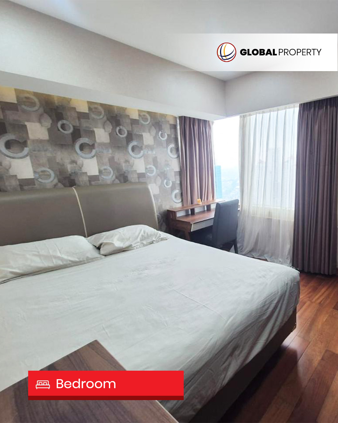 Bedrooms Disewa 146jt, Taman Anggrek Condominium, Fully Furnished, 2 Bedroom 88m2, Middle Floor